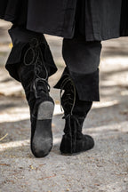 Bottes pirate médiévales en cuir – Geoffrey