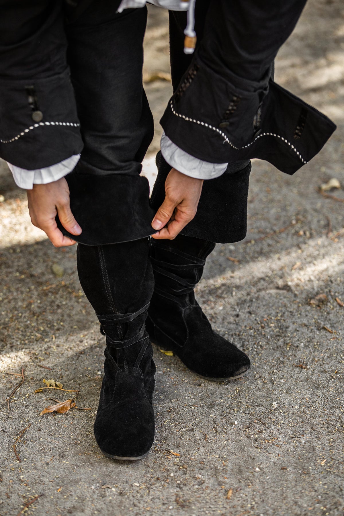 Bottes pirate médiévales en cuir – Geoffrey