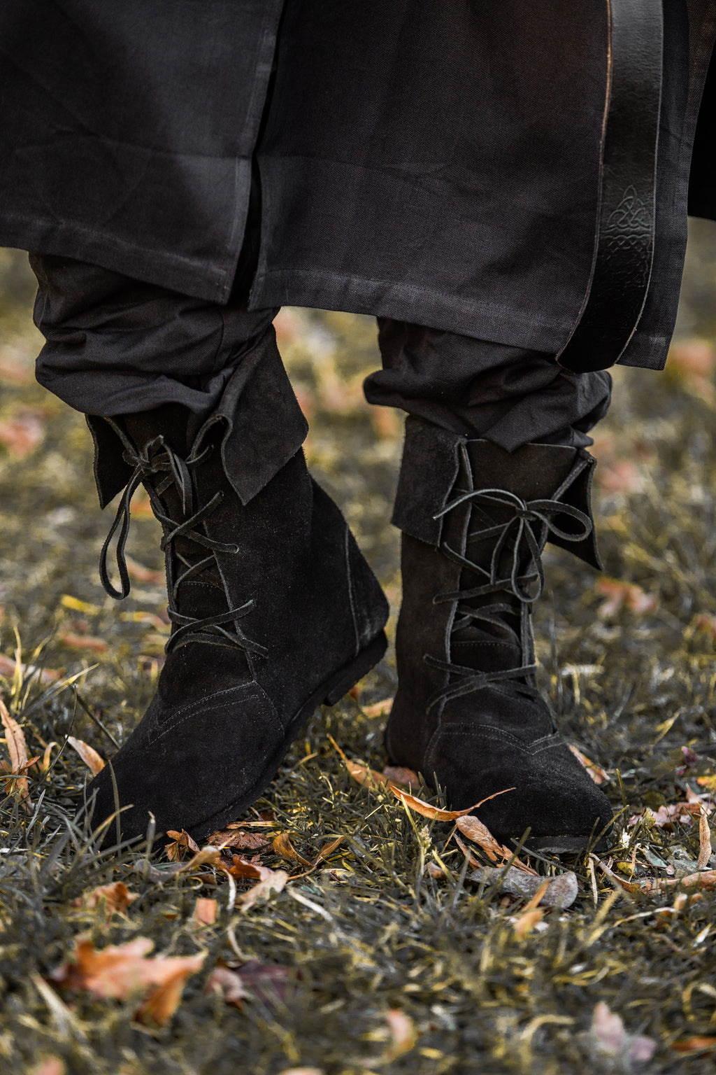 Bottes médiévales à revers pour homme – Aurin