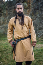 Tunique médiévale homme avec bordure – Halvor