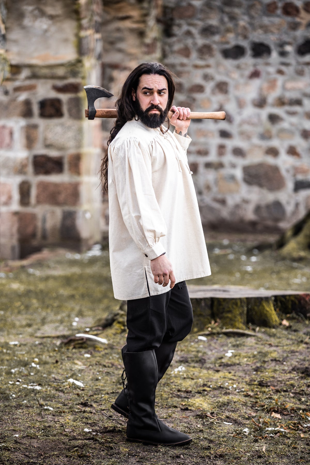 Chemise médiévale longue pour homme – Ulrich