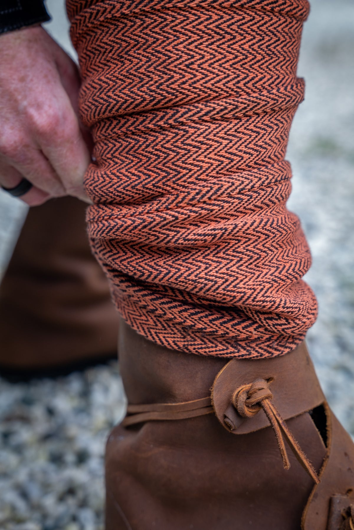 Bandes molletières viking à chevrons – Sindri