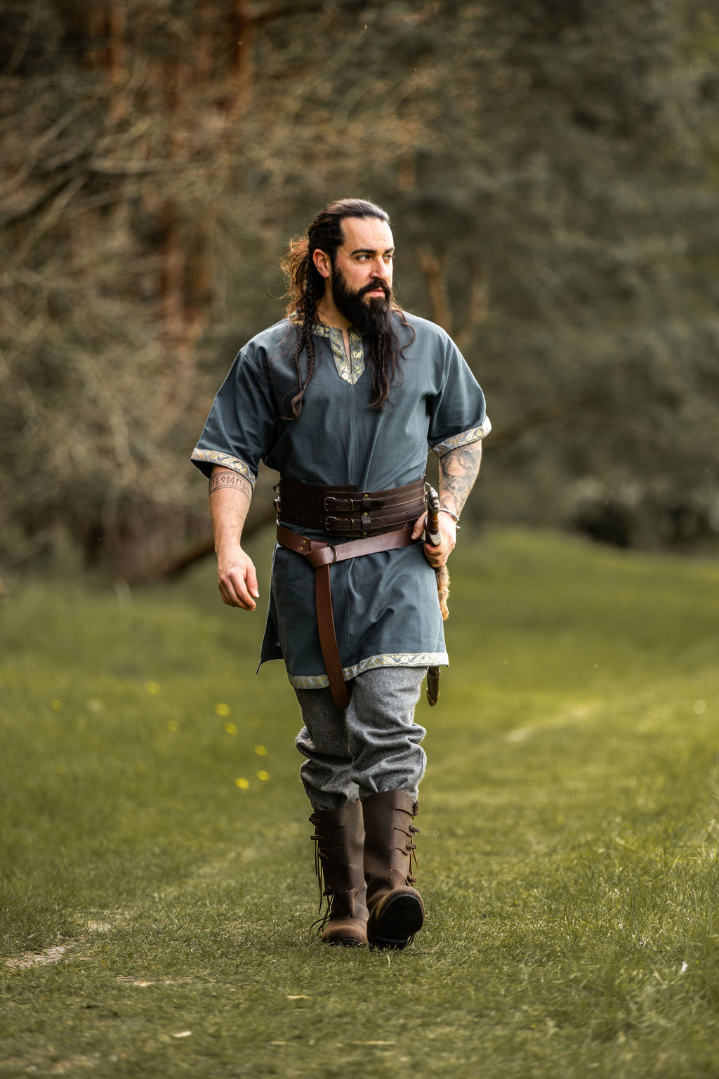Tunique viking homme à manches courtes – Njal