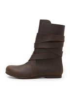Bottes viking en cuir nubuck – Floki