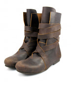 Bottes viking en cuir nubuck – Floki