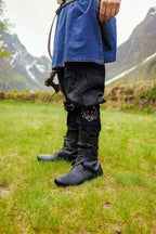 Bottes viking en cuir nubuck – Floki