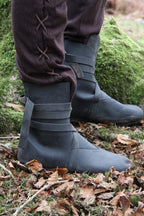 Bottes viking en cuir nubuck – Floki