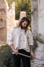 Chemise médiévale en coton tissé à la main – Ingolf