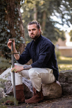 Chemise médiévale en coton tissé à la main – Ingolf