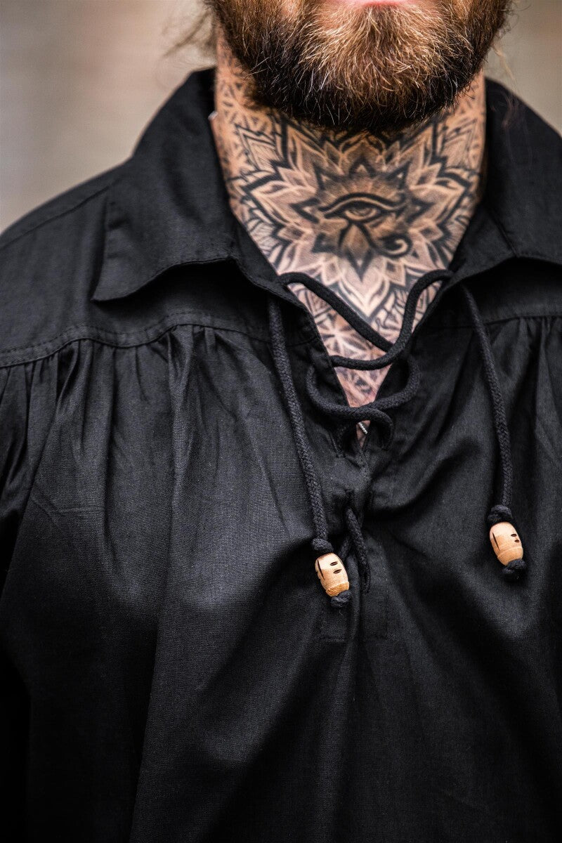 Chemise pirate médiévale à lacets – Artur