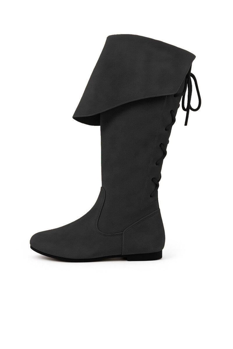 Bottes pirate médiévales en cuir – Geoffrey