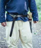Ceinture médiévale à anneaux en cuir – Conrad