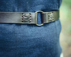 Ceinture médiévale à anneaux en cuir – Conrad