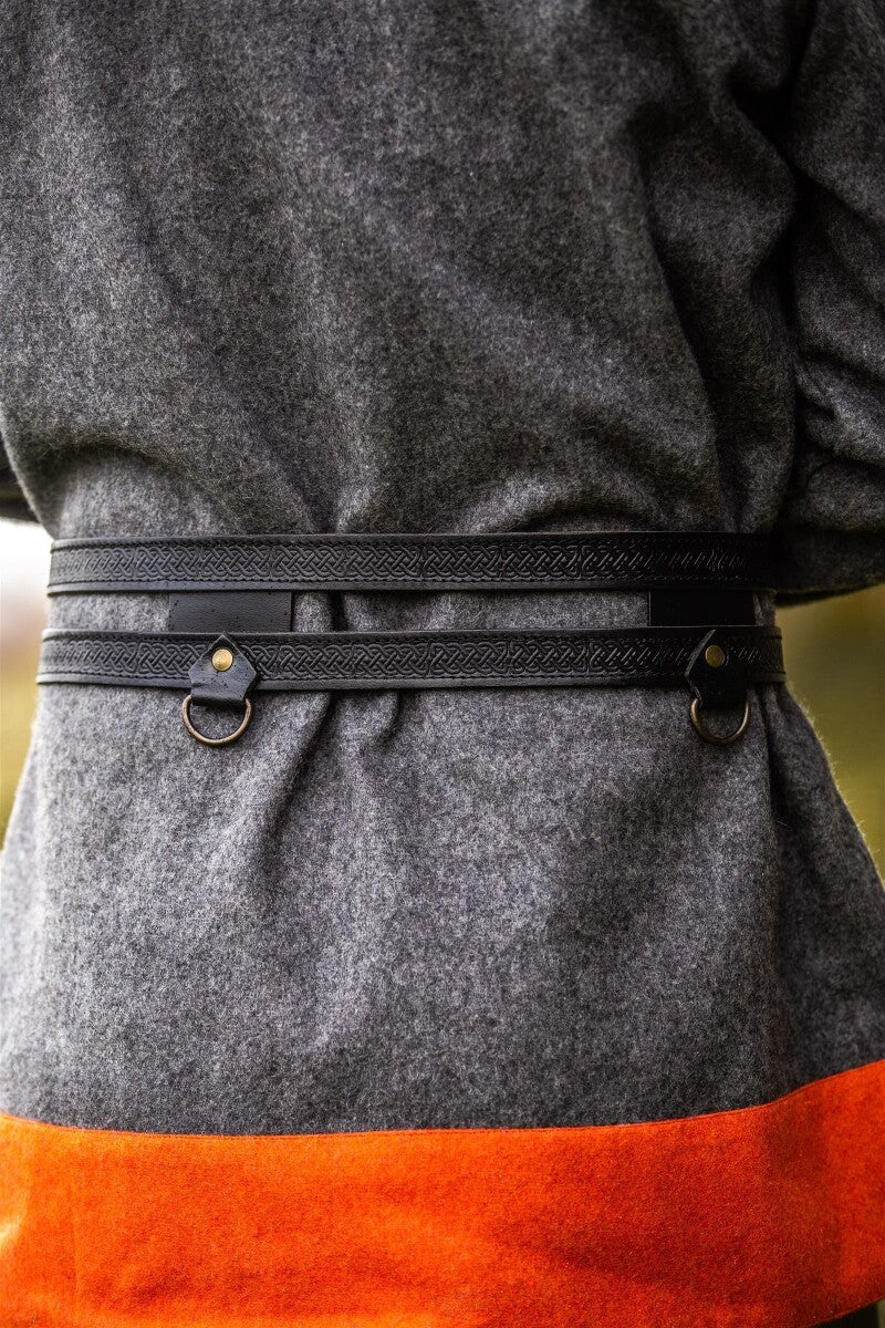 Ceinture double viking en cuir – Axel