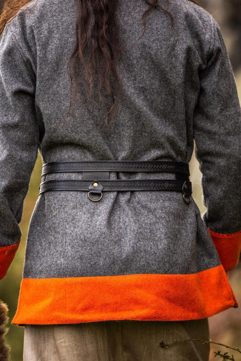 Ceinture double viking en cuir – Axel