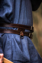Ceinture double viking en cuir – Ubbe