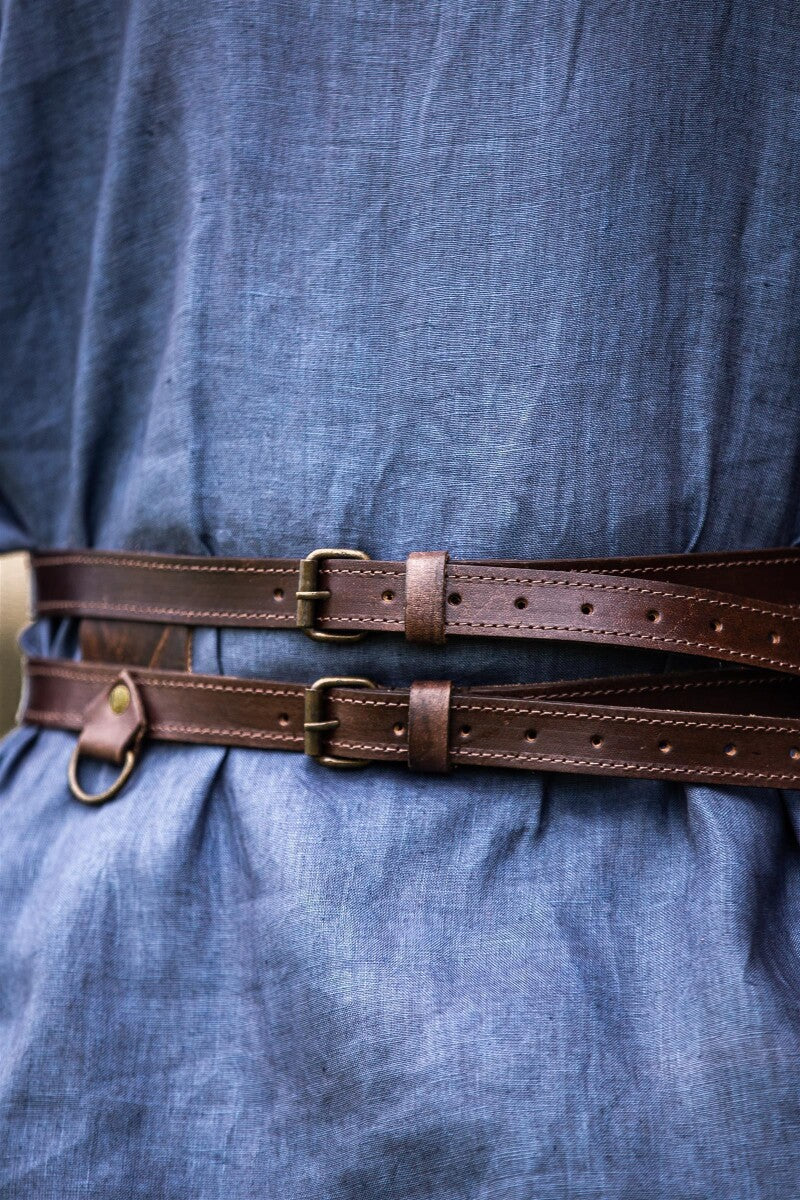 Ceinture double viking en cuir – Ubbe