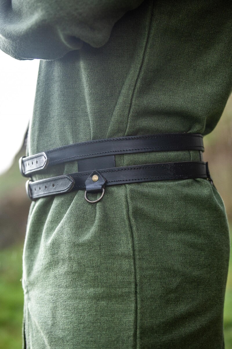 Ceinture double viking en cuir – Ubbe