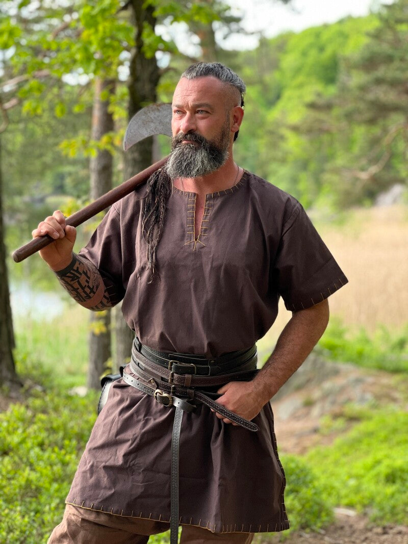 Tunique viking homme à manches courtes – Theobald