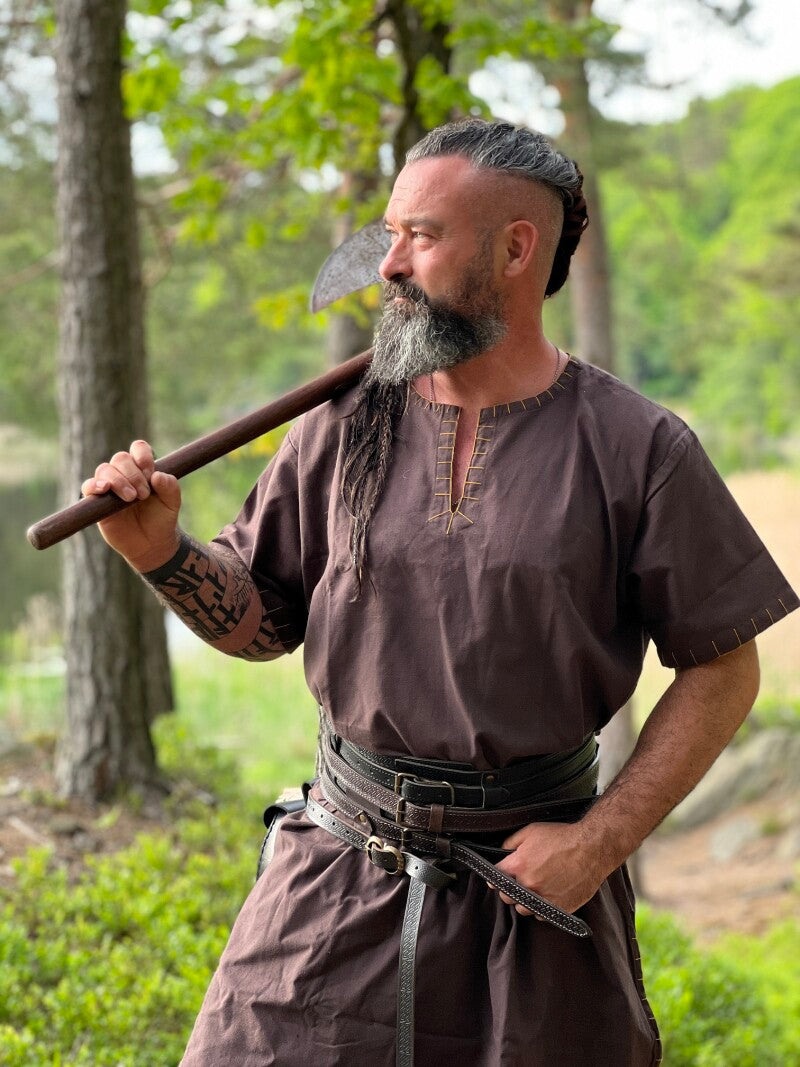 Tunique viking homme à manches courtes – Theobald