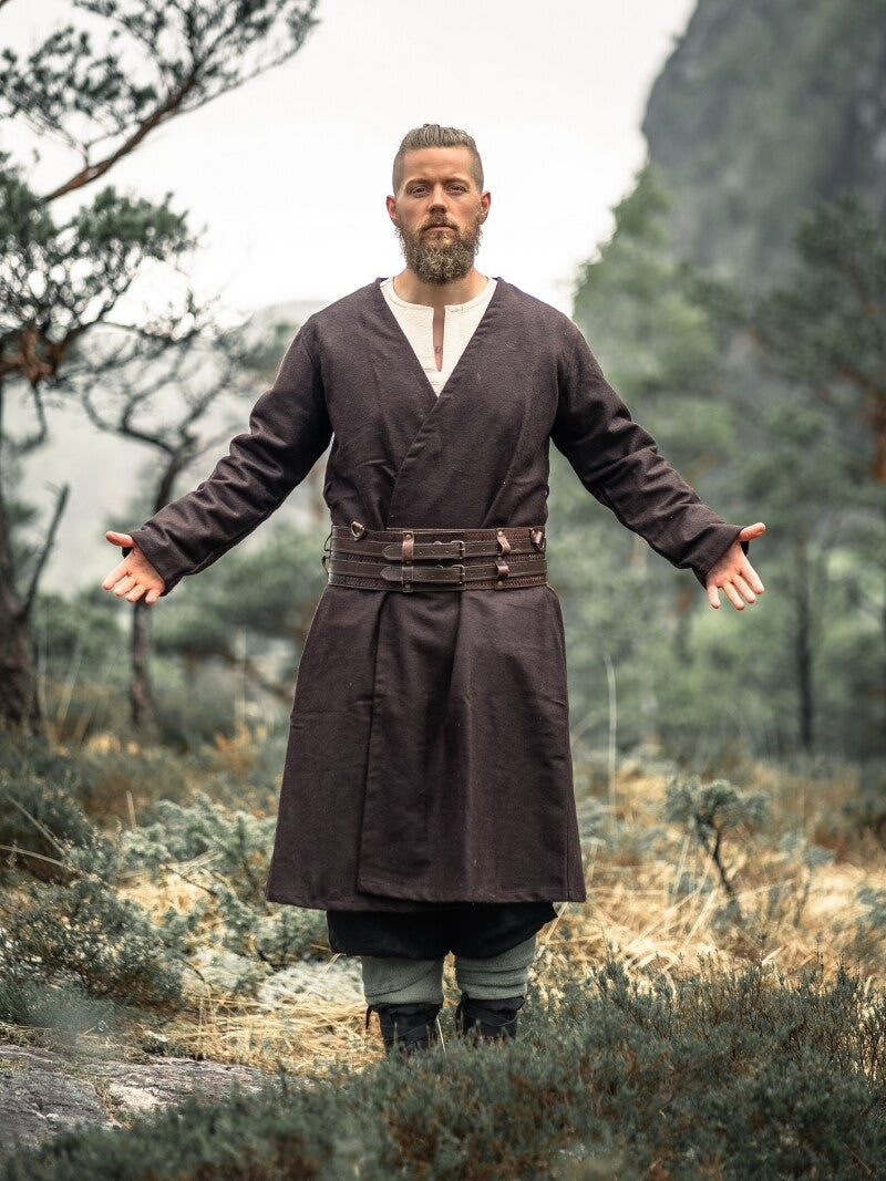 Tunique viking en laine à rabat – Balder