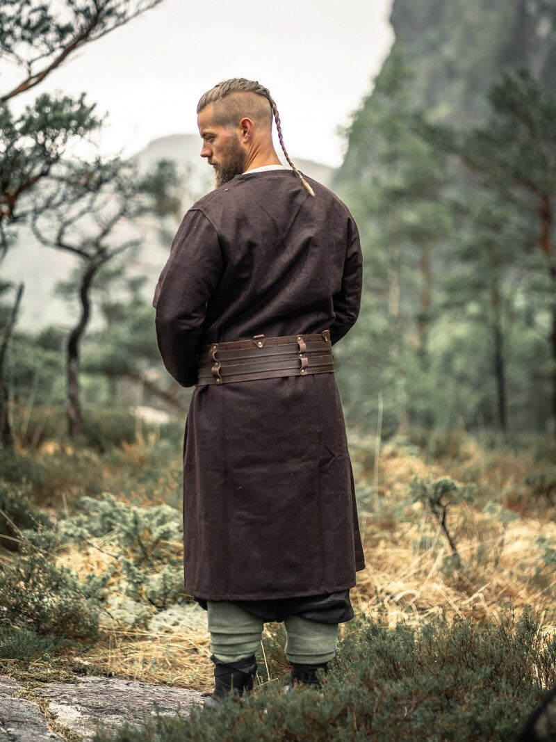 Tunique viking en laine à rabat – Balder